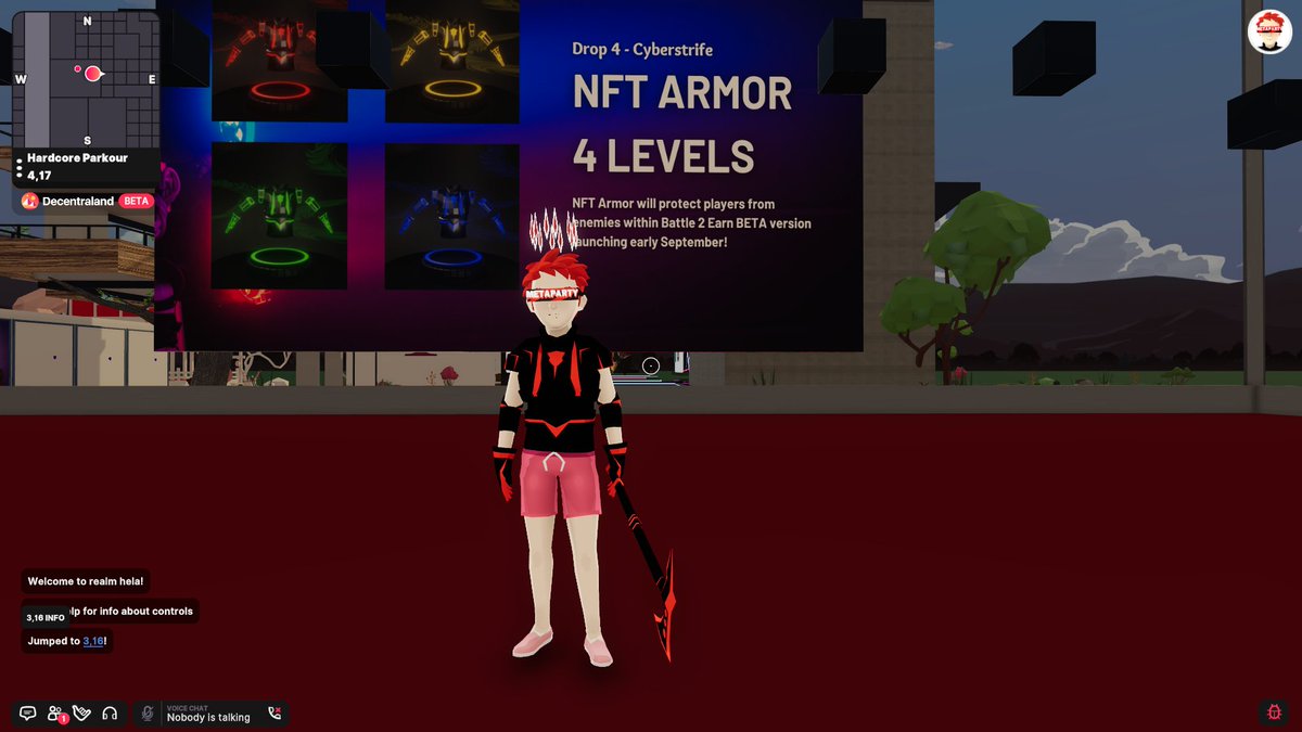 kenku101's tweet photo. The Best Game in #Decentraland
#metaparty #metapartydcl (2,16)
Join Now
https://t.co/J6rkFfEBSf https://t.co/umPDufaFt0