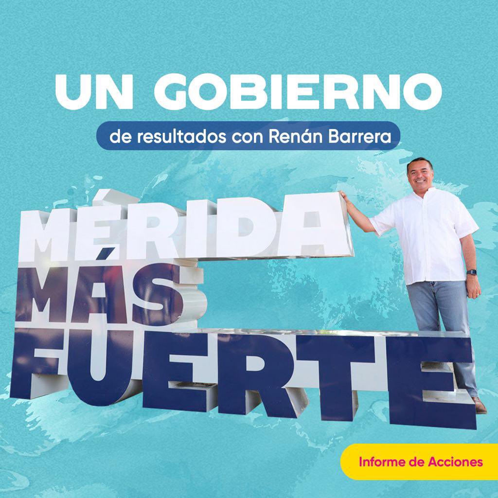 ing_jochan's tweet photo. Primer informe de resultados del Alcalde del @AyuntaMerida  Lic. @RenanBarrera
#MeridaMasFuerte https://t.co/9on8Hbl9g7