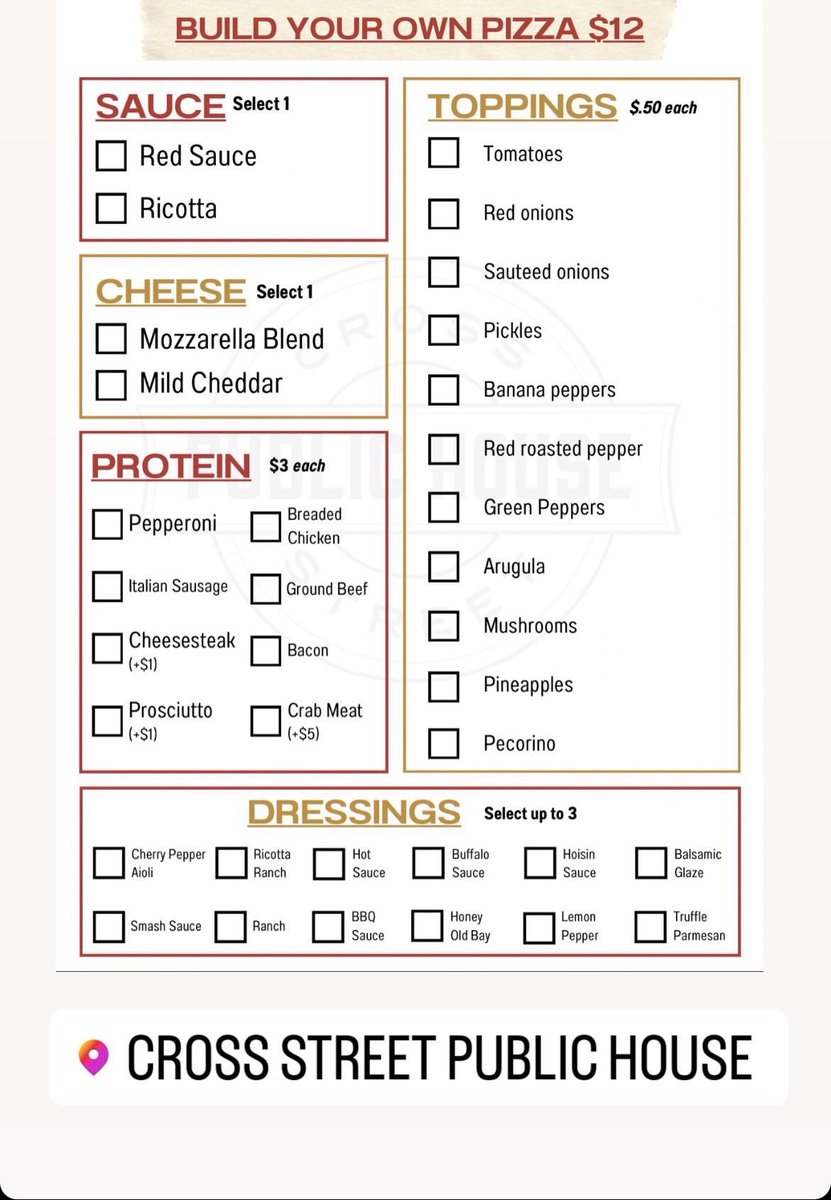 Cross Street Public House tweet media