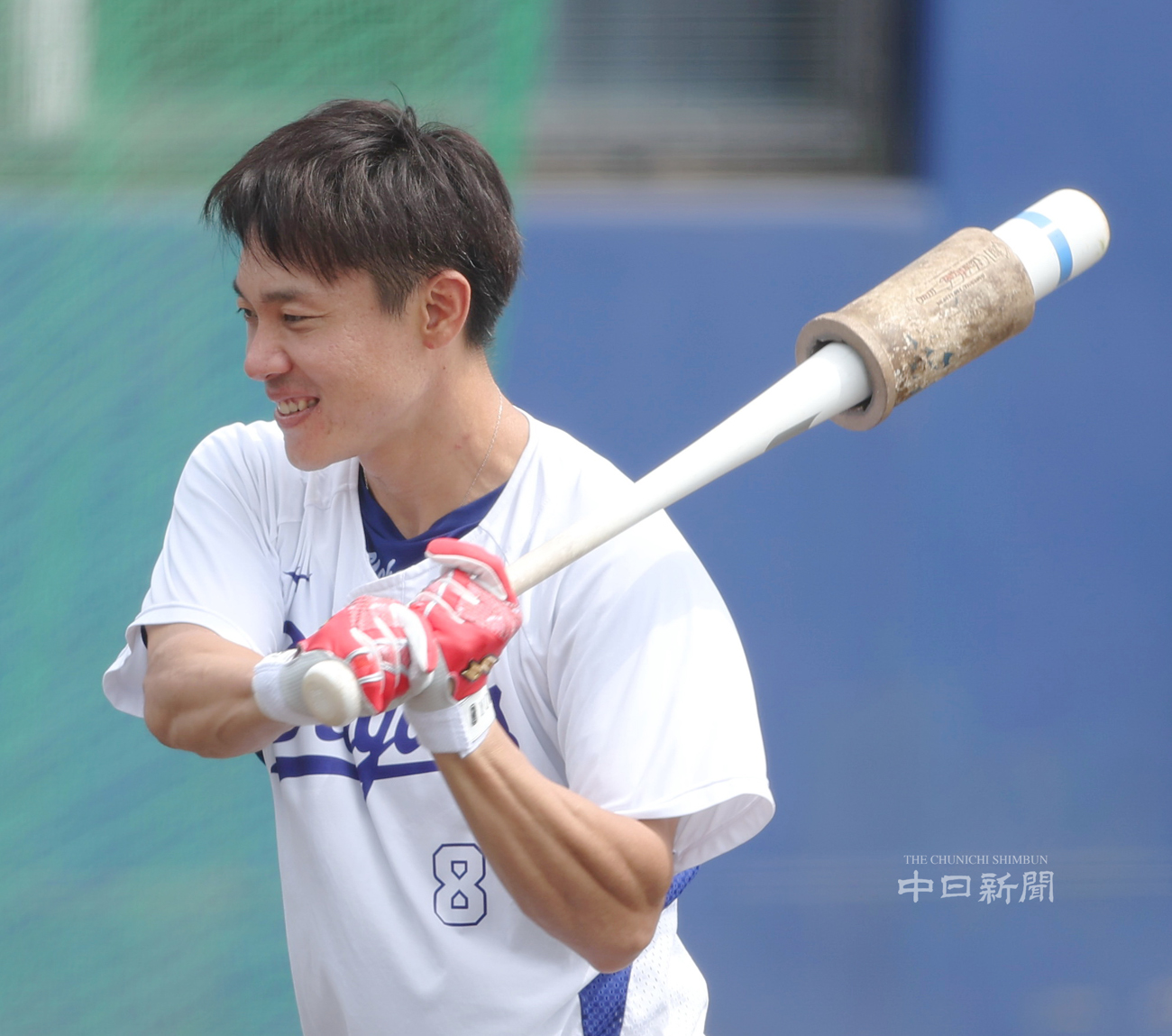 中日ドラゴンズ 大島洋平選手 実使用 直筆サインバット アップル dgipr
