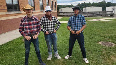 Today’s winners for Spirit Day were the baritones!! The most American themed outfits of the band