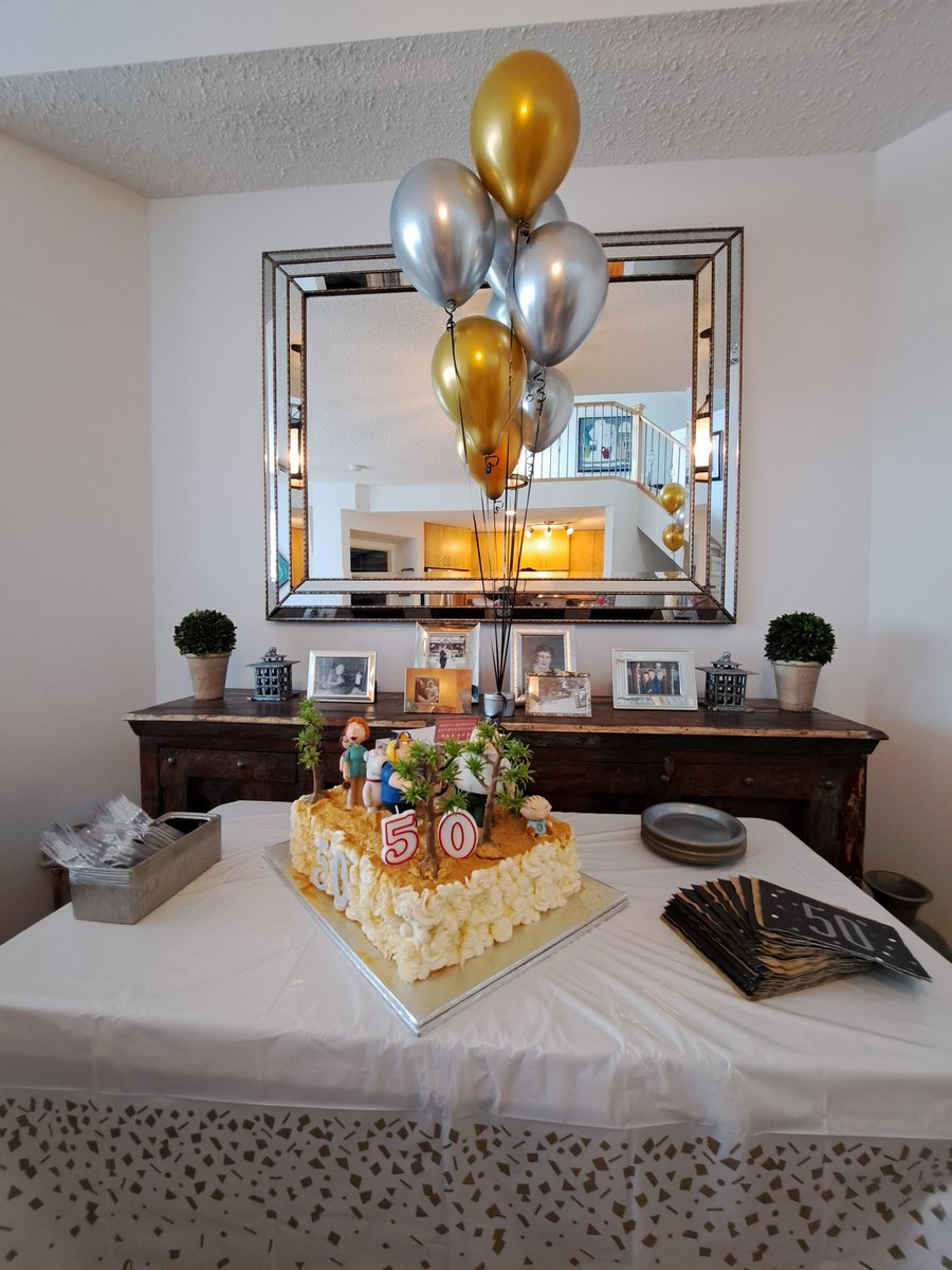 nwaynet's tweet photo. Today I turned 50 which is a milestone for anyone. For this ALS warrior it is more significant. The average lifespan is 2-5 years. I am grateful to have passed 5 years since diagnosis. I am still fighting and relished my surprise birthday party #Friends.#ALS #Grateful #love #bday https://t.co/OF8Jy5GHUM