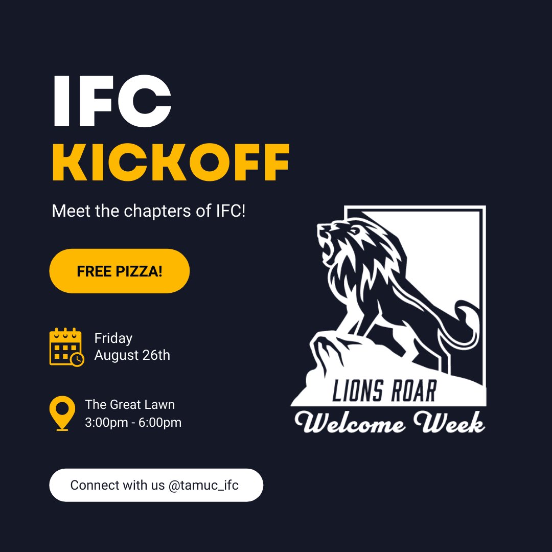 Join one of our six chapters on campus to make lifelong friends, gain leadership experience, and enhance your overall college experience!
DM our page with any questions!