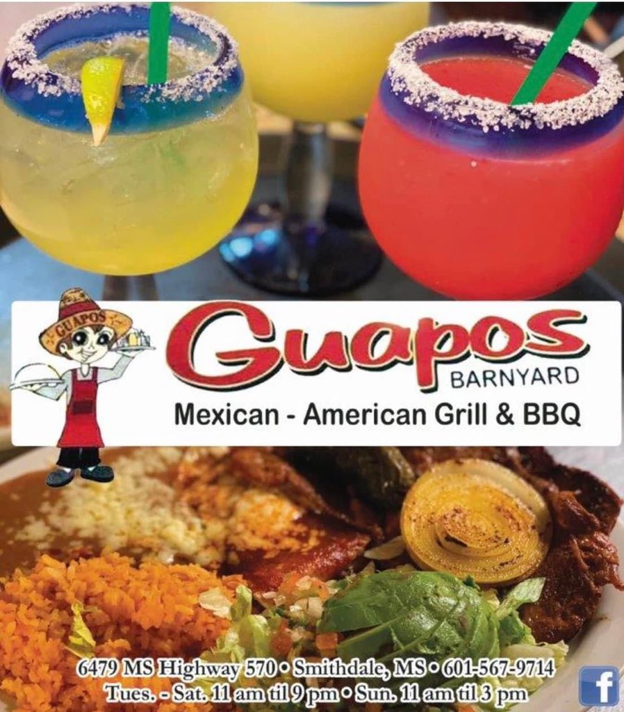 anxangel1's tweet photo. @WLBT Guapo’s Barnyard Grill and BBQ in Smithdale! https://t.co/kSdyAZ1t35