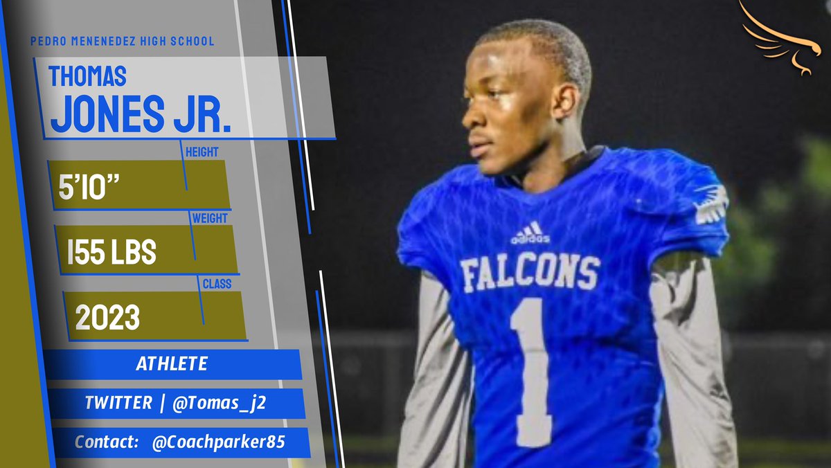coachparker85's tweet photo. Coaches please make sure to keep a close eye on @EliteSports_RS 2023 ATH @tomas_j2 from @MenendezFootba1 this season!  For more information on Thomas or any of our other prospects please contact @coachparker85 Created with @GoEditGraphics #BeElite https://t.co/DJNI0Bpo3r