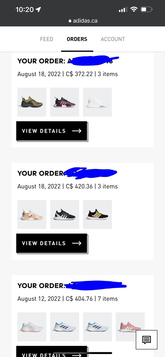 ReddReddM's tweet photo. @adidasCA ordered shoes for my niece’s bday and 1 side is missing!! Don’t your employees check when shipping!?  As you can see Ive ordered a lot because of your sale, then this happens. I’m waiting orders to arrive but now I’m very worried! What do I do about the missing shoe?! https://t.co/1d50BxrCIt