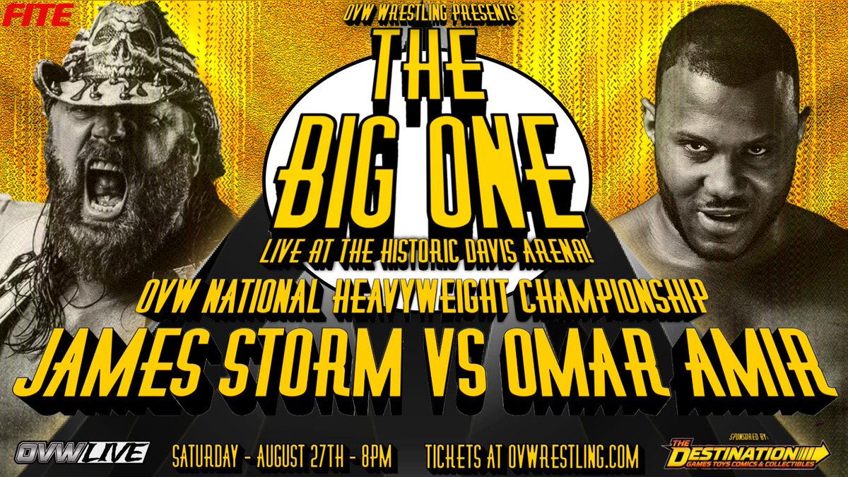 Triller_TV's tweet photo. 📜 History will be made this Saturday at #OVWTheBigOne.

James Storm vs. Omar Amir👑
Al Snow &amp; Doug Basham vs. Mack &amp; Revolver👀
Hells Gate Match⛓️
Freya vs. Leila🏆

@ovwrestling's biggest PPV of the year can be seen LIVE &amp; INCLUDED with #FITE+

▶️ https://t.co/hpvmkgw7Bq https://t.co/wqxdZlHL9X