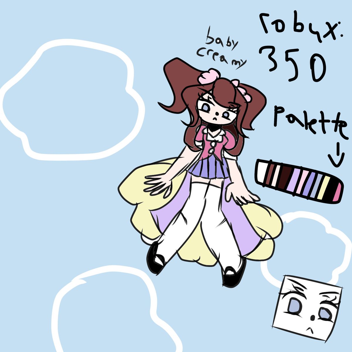 robloxplayzlol's tweet image. #RobloxRthroContest baby creamy! &gt;_&lt; I know I’m late 0-0 she’s a child made by the colorful guardians with elements and has her own baby sister, made by xxcutesyloverxx4 and ijoyr20122