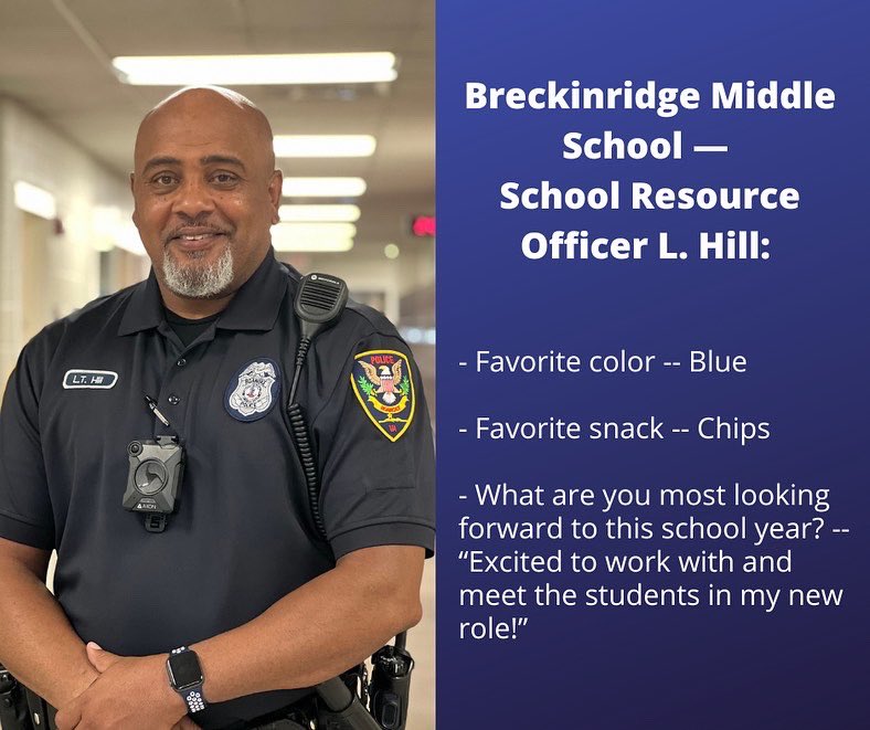 roanokepolice's tweet image. GET TO KNOW YOUR SRO

School is back in session! The RPD #SchoolResourceOfficers are ready to welcome @RoanokeSchools students back to the classrooms tomorrow. If you ever need help, you can always ask or talk to the #SRO at your school. They're ready to offer a helping hand.