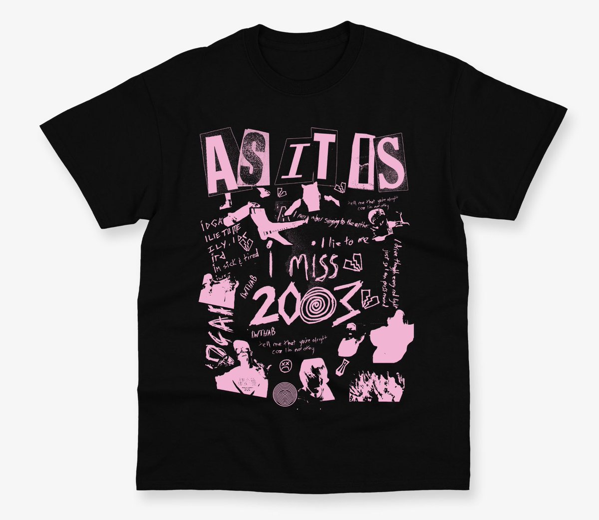 BUT WHAT ABOUT A BLACK ‘I MISS 2003’ TEE? IS THAT SOMETHING Y’ALL NEED? 🖤