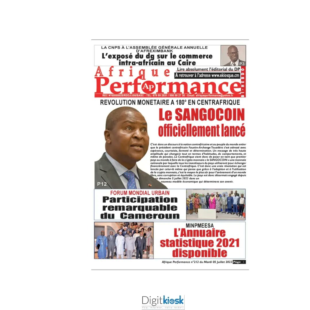 DigitKiosk's tweet photo. Le but final, c'est d'en faire une plate-forme panafricaine regroupant tous les journaux d'Afrique.
Retrouvez desormais vos bi-hebdos Afrique  Performance et Équation sur Digit-kiosk
.
.
.
.
.
#digitkiosk #2STB 
#cameroun 
 #Dakar #senegal #senegalaise #kébétu #team221 #team237 https://t.co/sHeSlNAS7U