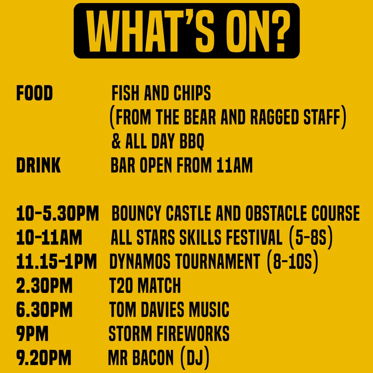 CumnorCricket's tweet photo. โ ๏ธ This is your 24 hour warning for #BearFest
It's going to be...epic! https://t.co/zulscZpaZE
