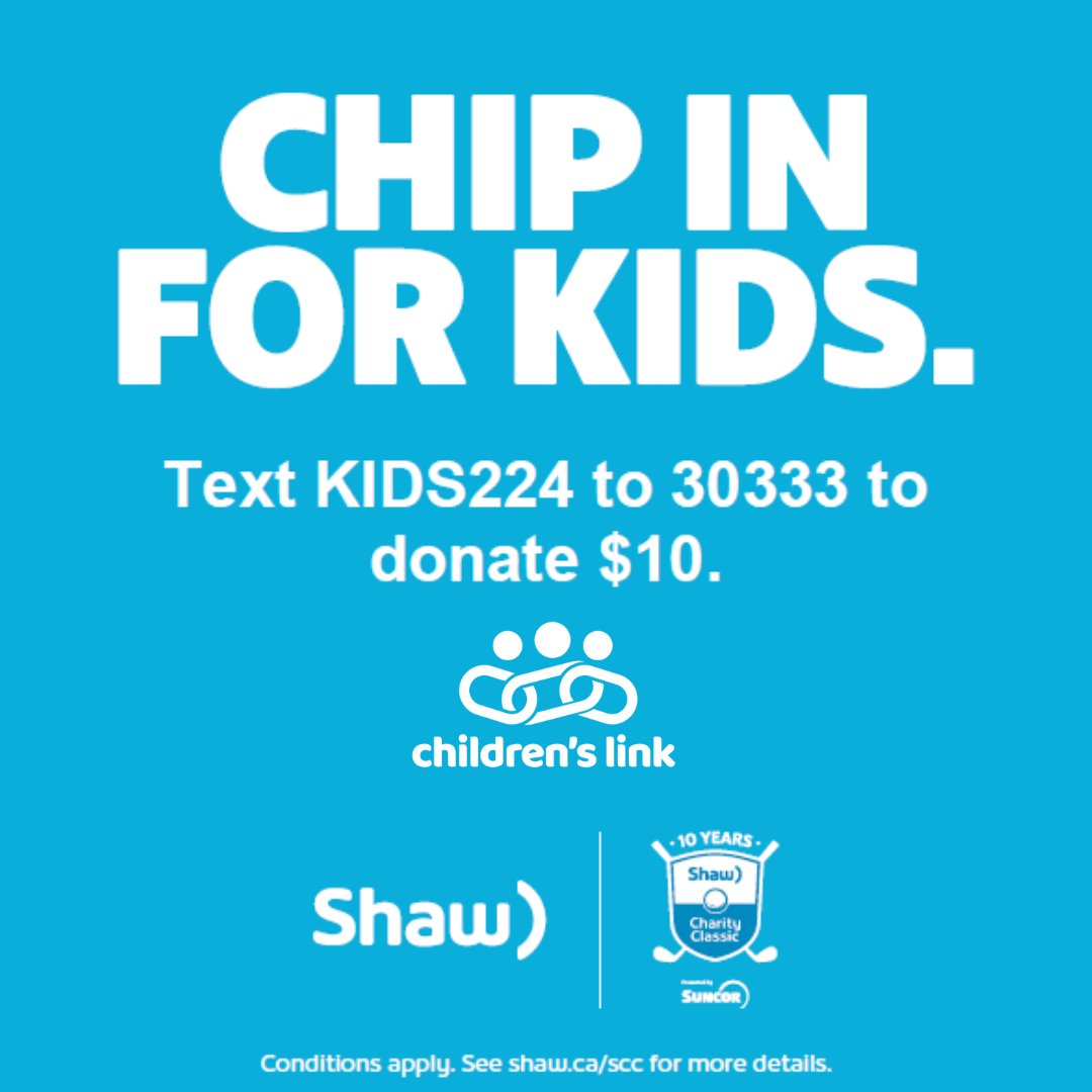 ChildrensLink's tweet photo. Reminder to #ChipinforKids to LINK families caring for children with disabilities to resources &amp; support! Text KIDS224 to 30333 to donate $10- @ShawInfo will match your donation &amp; the matched donation will then be matched again by @ShawClassic up to an additional 50% 💛 https://t.co/PuiTgYm0qC