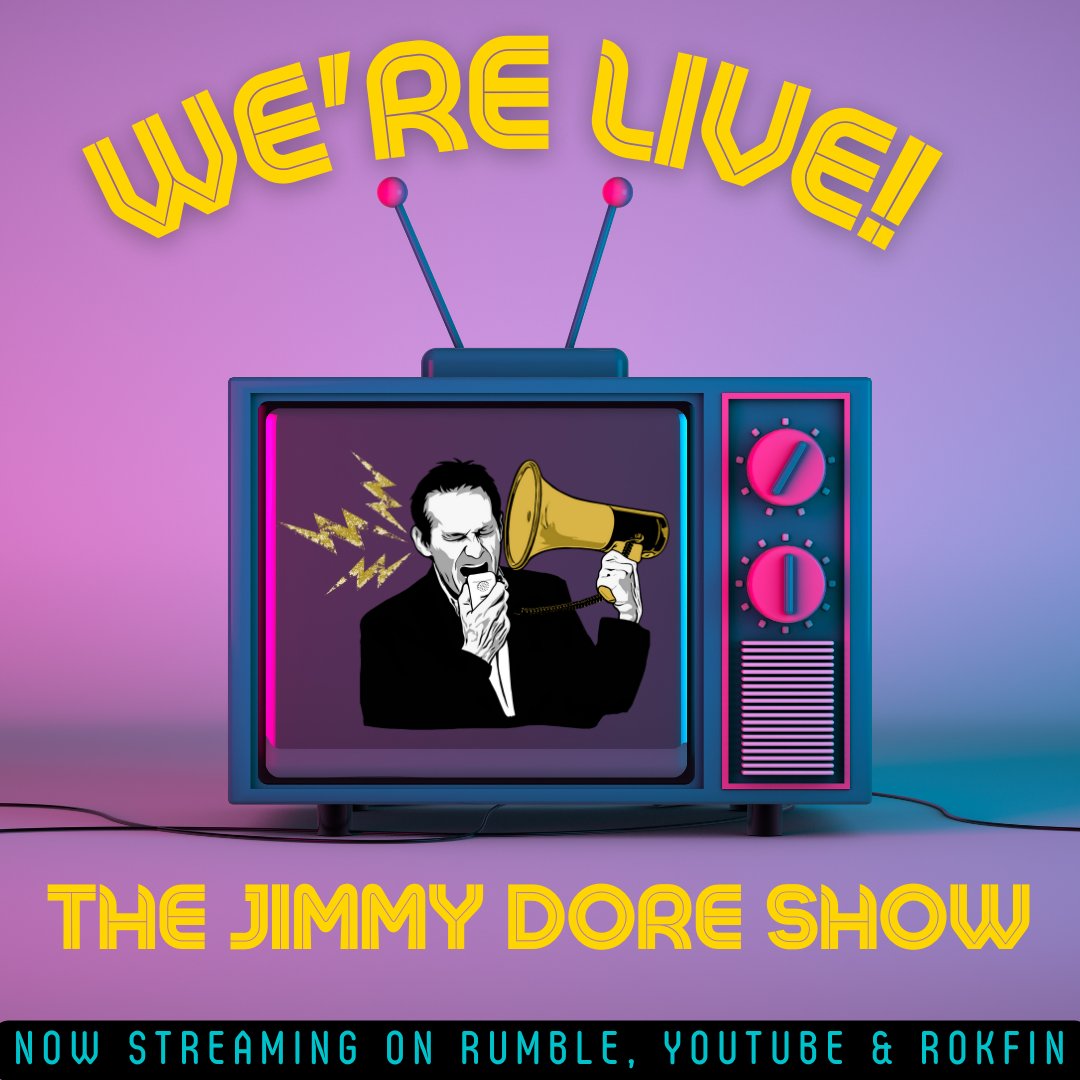 The JIMMY DORE SHOW Is Live! NOW!

George Bush to Teach "Master Class" on Leadership?
Africa Snubs US Over Taiwan!
With Hermela Aregawi <a href="/HermelaTV/">hermela aregawi</a>
&amp; @KurtMetzger

Featuring Stef Zamorano @MiserableLib
 
Now streaming on Rumble, YouTube &amp; Rokfin!

rumble.com/v1gyzb9-george…