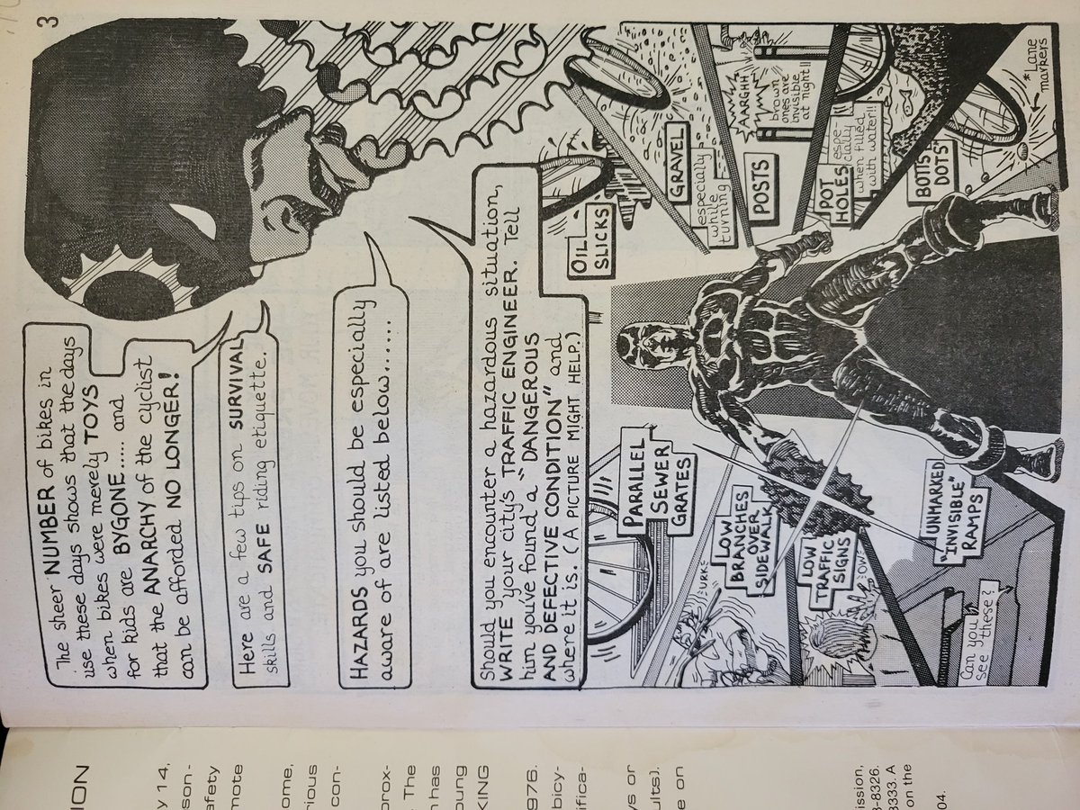 1st page of the Sprocket Man publication has our hero saying a number of things.