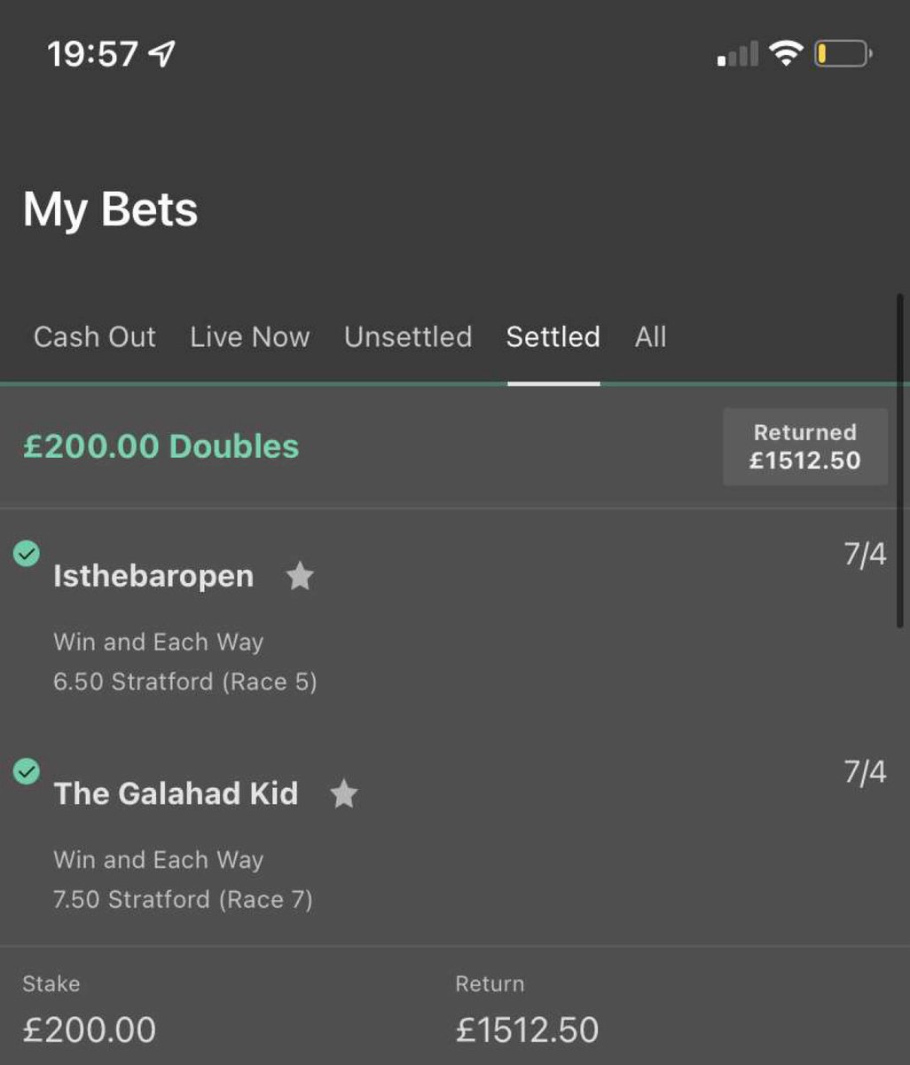 Just like that back with a bang. #winners