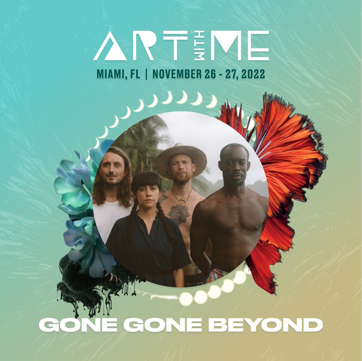 GoneGoneBeyond's tweet photo. Join us at @ArtWithMeEvents this November in Miami💫 Can’t wait to share our music and explore this immersive festival experience! 🌴🦋
You have 2 days to secure your ticket at the sold-out Imagine Pass price (available here: https://t.co/2IViUzZ4Q1), General On-Sale this Wed https://t.co/V2Sfo1gTgZ