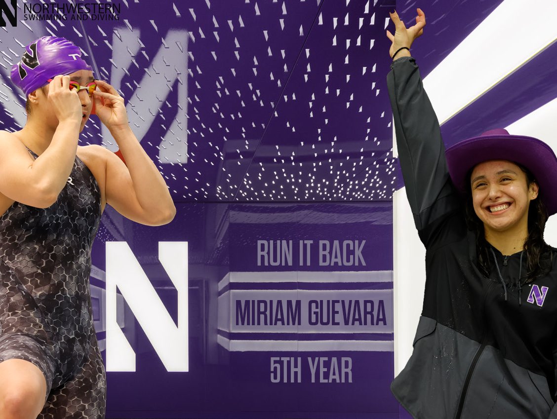 NUSwimDive's tweet photo. We are thrilled to announce that Miriam Guevara will be returning for a 5th year. Miriam will be pursuing a Masters Degree in Public Policy and Administration #B1GCats https://t.co/2BF0BF0UrN