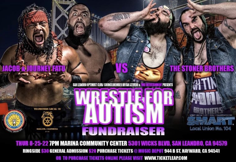 jacobfatu_wwe's tweet photo. ‼️‼️1st TIME EVER‼️‼️
‼️BROTHERS VS BROTHERS‼️
I can honestly say I've been waiting for this it was suppose to happen but didn't because I was moving different but what goes around comes around this Thursday night
‼️SAN LEANDRO,CA‼️
❗️7pm AUG 25❗️
@StonerBrosFTF  @JourneyFatu https://t.co/AlFfehlzMV