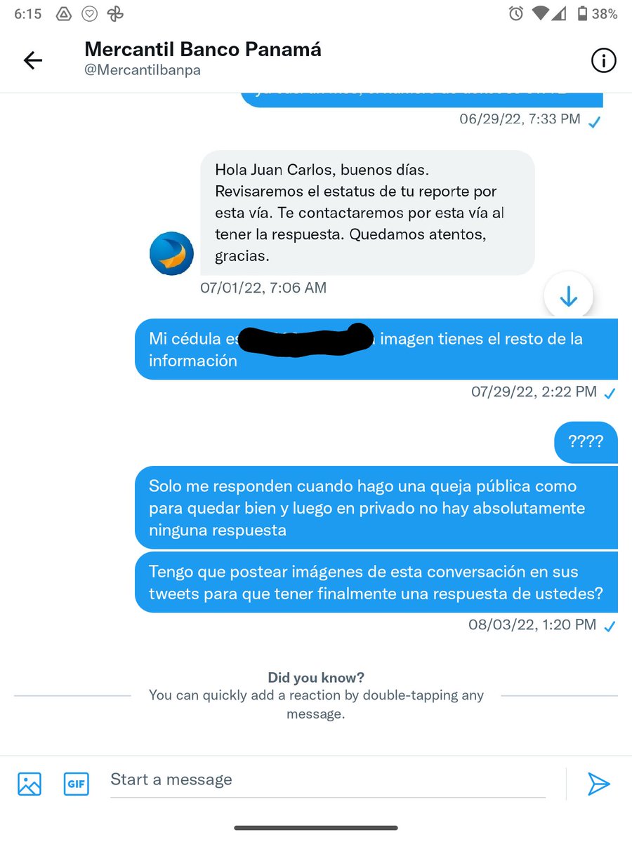 JCMofi's tweet photo. @Mercantilbanpa @LatinexBolsa Ya 3 meses con mi dinero trancado en la cuenta y no hay respuesta.  Increíble el pésimo servicio de este banco. https://t.co/quGIfgPLb1