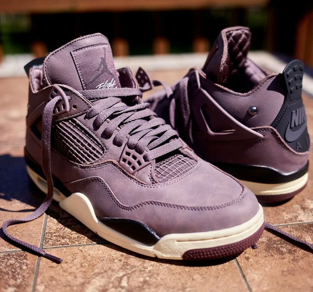 TheSiteSupply's tweet photo. Coming Soon: Air Jordan 4 “A Ma Maniere” 🍷 

📸 chriscolgan IG https://t.co/bA3KQhamIp