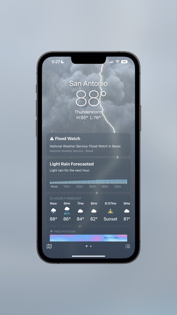 iamluisgaray's tweet image. Yes please 🤞🏽 🌧️ 

#TexasWeather #iOS16Beta6