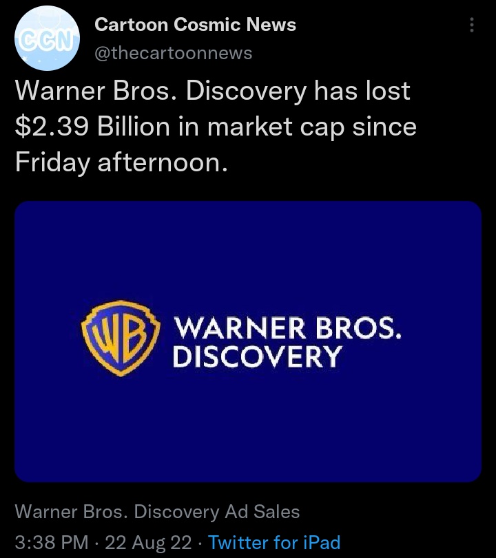 Damn, Warner Bros. Discovery lost a lot of money last year