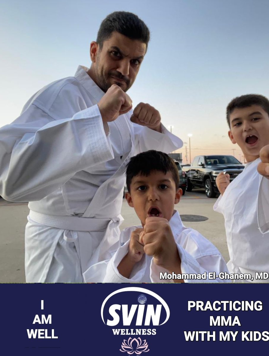 SVIN (@svinsociety) on Twitter photo Join SVIN's Wellness and Social Media/Digital Strategy Committees in honoring August as National Wellness Month with I AM WELL... like <a href="/elghanemmoh/">Mohammad El-Ghanem</a> as he practices MMA with his kids! Join SVIN's Wellness and Social Media/Digital Strategy Committees in honoring August as National Wellness Month with I AM WELL... like <a href="/elghanemmoh/">Mohammad El-Ghanem</a> as he practices MMA with his kids!