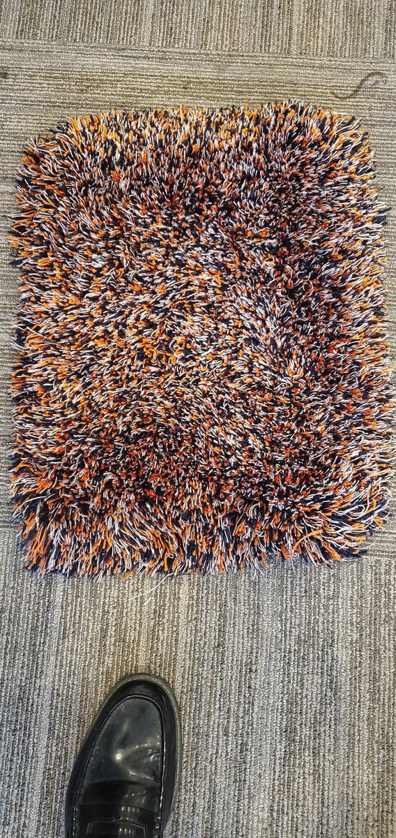 MarkGustin's tweet photo. Chicago Bears Shag Rug.  Who wants one https://t.co/qDupGtCWqL
