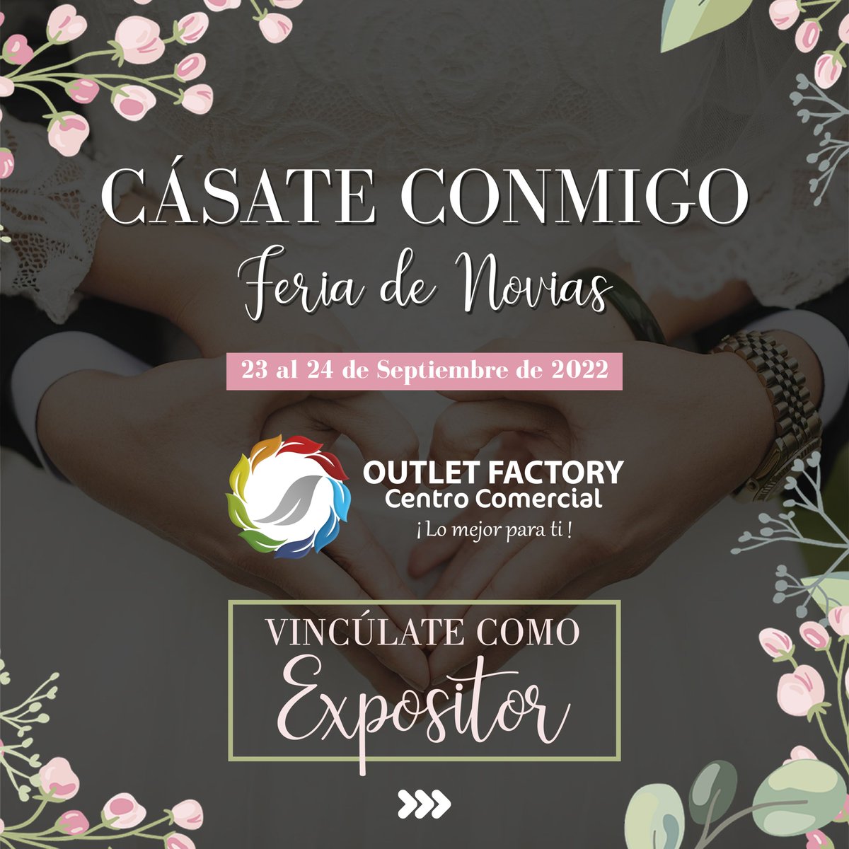 outletfactoryco's tweet photo. CÁSATE CONMIGO 👰🏻‍♀️ Feria de Novias 👰🏼‍♀️ del 23 al 24 de Septiembre del 2022.

¡VINCÚLATE CÓMO EXPOSITOR!

Informes:
📞320 912 6688
📧comercialcc@outletfactory.co
📍Av. de las Américas con Cra. 65

#emprendedores #feria #emprendedora #novia #empresas https://t.co/nf3NoCuZse
