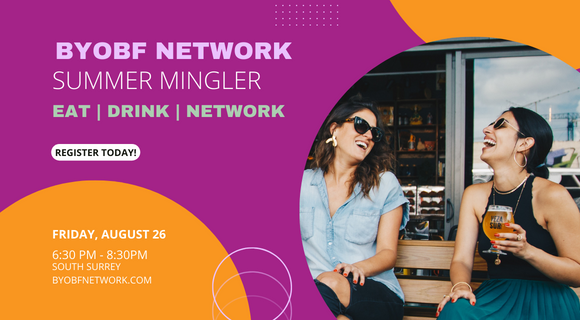 BYOBFNetwork's tweet image. EAT DRINK AND MAKE CONNECTIONS. We're hosting our Summer Mingler for South Asian Women this Friday in South Surrey. Join us 😀 Pre-registration required: meetup.com/Be-Your-Own-Be…