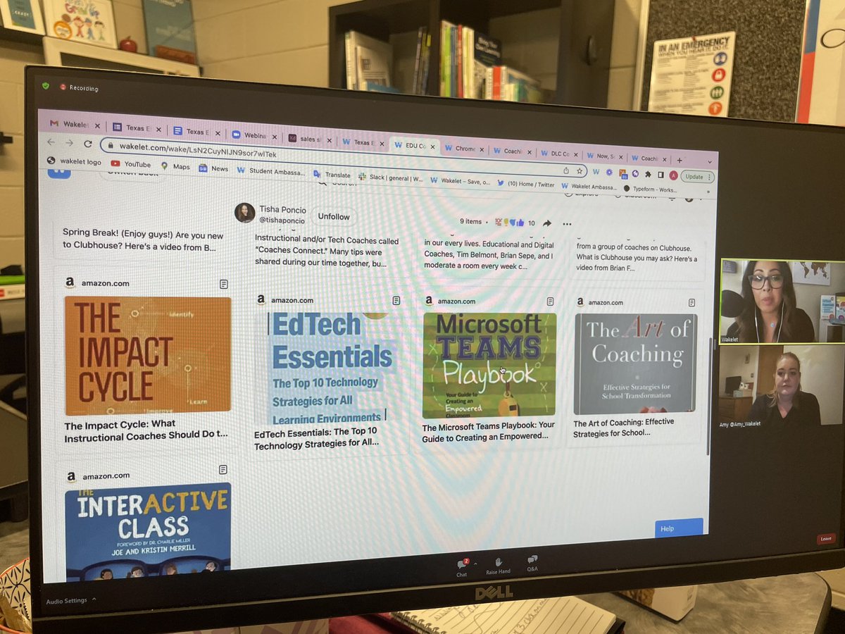 Jenallee1's tweet photo. Thank you @Amy_Wakelet &amp; @TxTechChick for a great @wakelet TX EDU Coach meetup call today. It was so nice seeing all of the amazing resources we have available to empower our Ts &amp; Ss to use Wakelet! 💙
#Jenallee #EmpoweredClass #wakeletwave #EdTech #coaches https://t.co/4e2AqzNybw