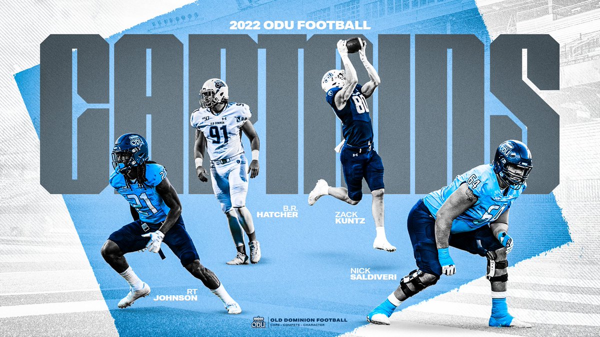 ODUFootball's tweet photo. 𝗧𝗵𝗲 𝟮𝟬𝟮𝟮 𝗢𝗗𝗨 𝗙𝗼𝗼𝘁𝗯𝗮𝗹𝗹 𝗖𝗮𝗽𝘁𝗮𝗶𝗻𝘀‼️🦁

@killem_rt 
@BR_Hatcher 
@zackkuntz_717 
@Saldiveri 

#ReignOn https://t.co/Gqpwuq8uCN