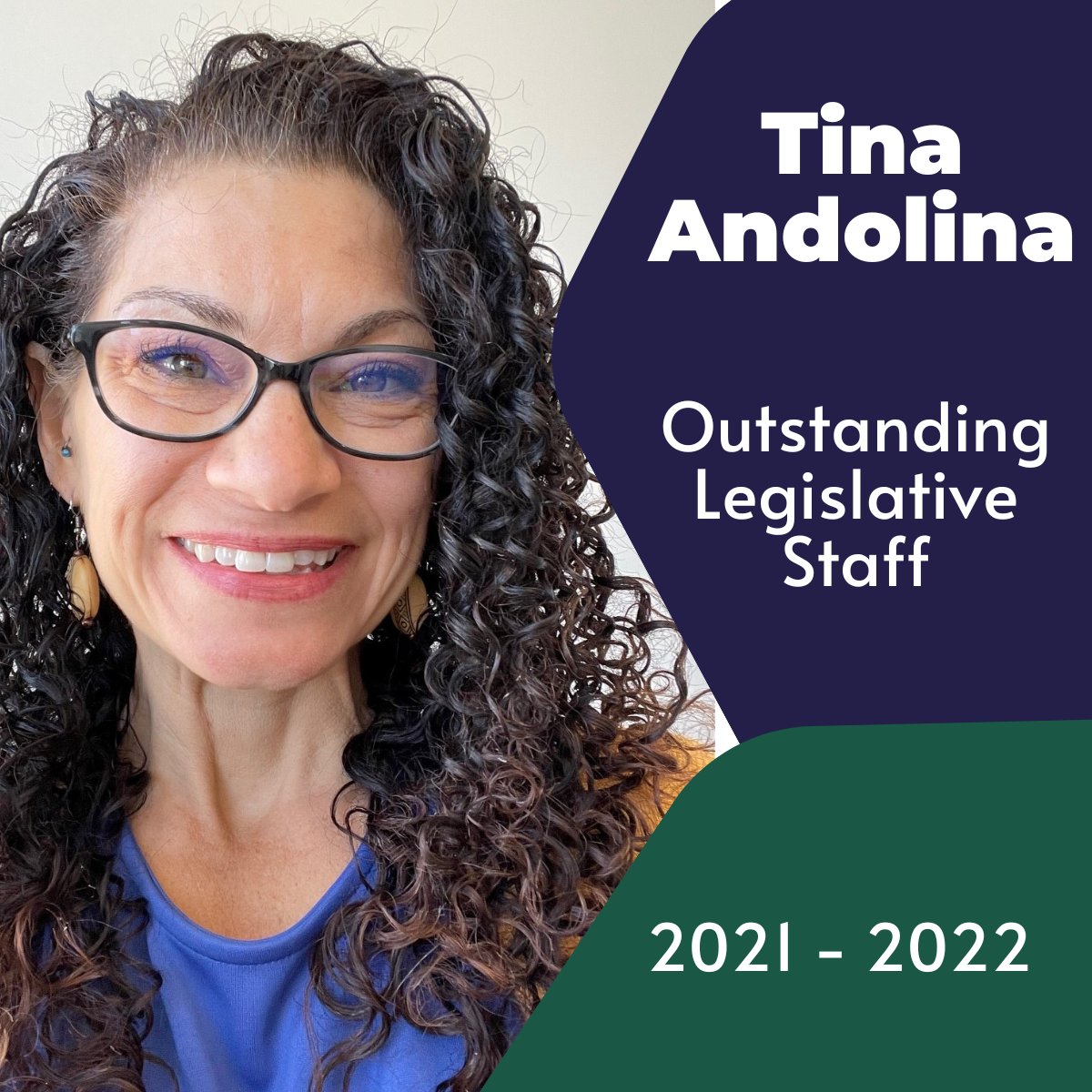 NSACTION_US's tweet photo. We are thrilled to honor @Tinaandolina, Sr. 
Policy Advisor to Senator @BenAllenCA &amp; the master facilitator for the #SB54 negotiations. Tina spent the last 4 years working to draft &amp; pass the most comprehensive #EPR packaging &amp; pollution remediation legislation. #NSACLegAwards https://t.co/kY7E2dpxeq