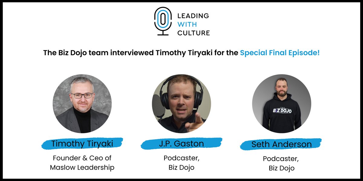 Maslowcentre's tweet image. The Special Final Episode is out with a Maslow Leadership &amp;amp; Biz Dojo crossover!

Check out our website for more episodes and platforms:
podcast.maslowleadership.com/leading-with-c…

#leadership #humanizing #corporateculture #postcovid #AI #coaching #maslowleadership
