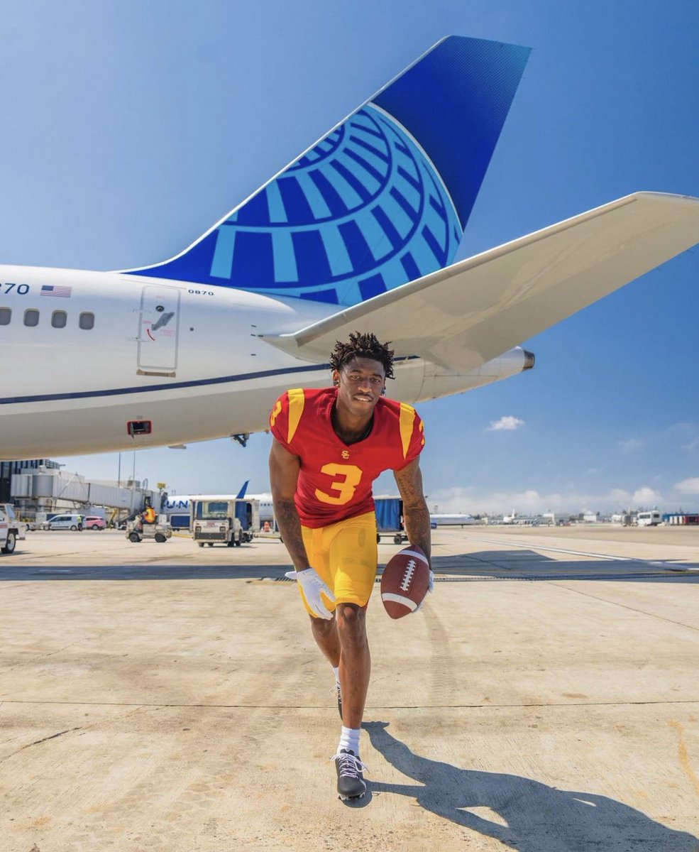 USC wide receiver Jordan Addison signs NIL deal with United Airlines✈️

<a href="/AndyWittry/">Andy Wittry</a> with details: on3.com/nil/news/jorda…