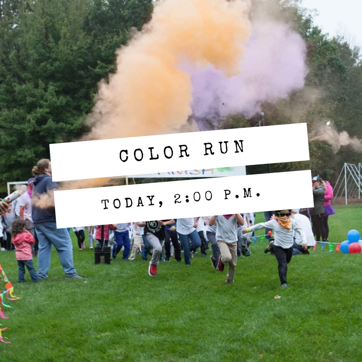 TODAY is color run! It's always an absolutely crazy day for the PTO. We often get many messages, phone calls, and so on. Please search your email from Infinite Campus / Color Run to find the color run details if you've misplaced them. Volunteers should arrive to school by 2:00p.