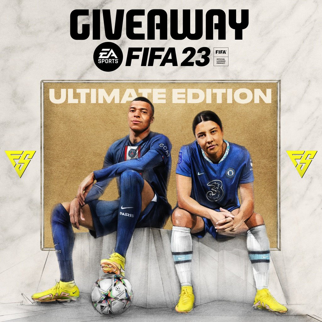 fifasolution's tweet image. WHO WANTS A COPY OF THE #FIFA23 Ultimate Edition?!

✅ RETWEET ♻️ &amp;amp;  LIKE ♥️

Be FOLLOWING 
@fifasolution 
 so we can DM you! 👀 

#FIFA #FIFA23