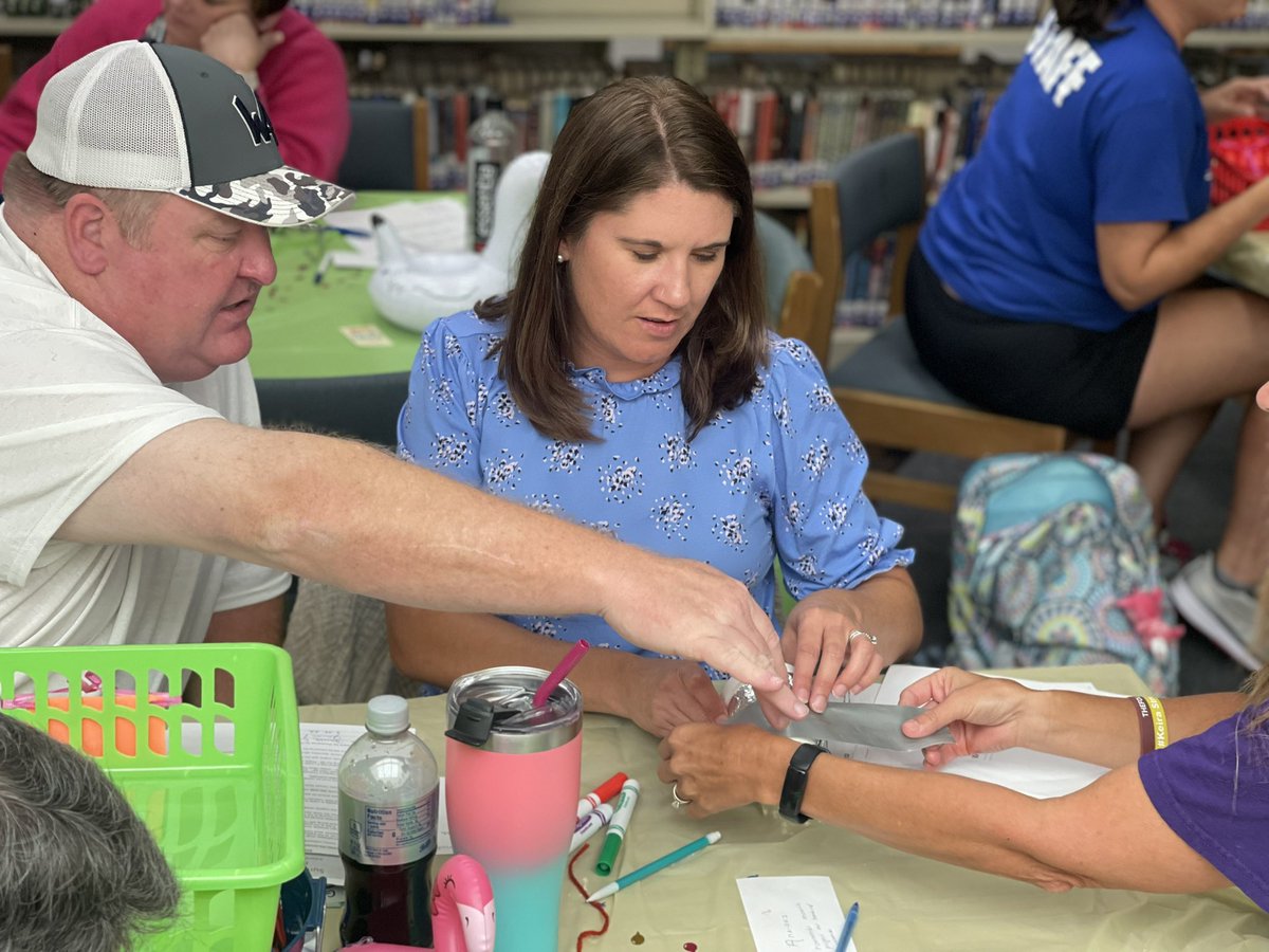 Today we ended our Staff Kick Off with STEM activities that will benefit all students! #Collaboration #ReachingAllStudents #STEM #CriticalThinking