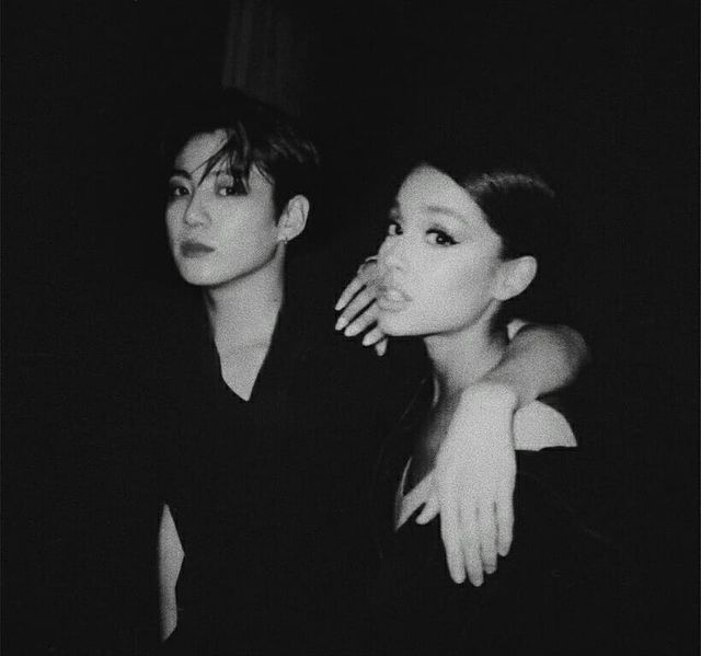 hampsttead's tweet photo. Ariana Grande and Jungkook :) https://t.co/RMO958hs9h