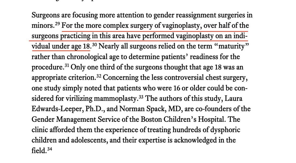 buttonslives's tweet photo. "Over half of the surgeons practicing in this area have performed vaginoplasty on an individual under 18,” according to a scientific literature review discovered by @christopherrufo 

https://t.co/RRKtKwgwsF https://t.co/fveZJCAMAa