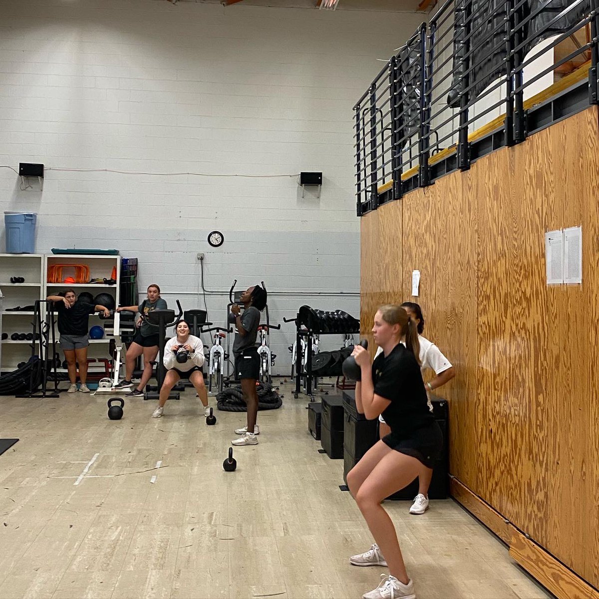 CoyotesDen's tweet photo. We insideeee!!! The rain 🌧 didn’t hold us back from getting on the field #turf And we crushed it in the weight room 💪🏿💪🏾💪🏽💪🏼💪🏻 
#PursueExcellence #BestEffort #TieYourShoes #AIPCREW https://t.co/ArDV7OCyh4