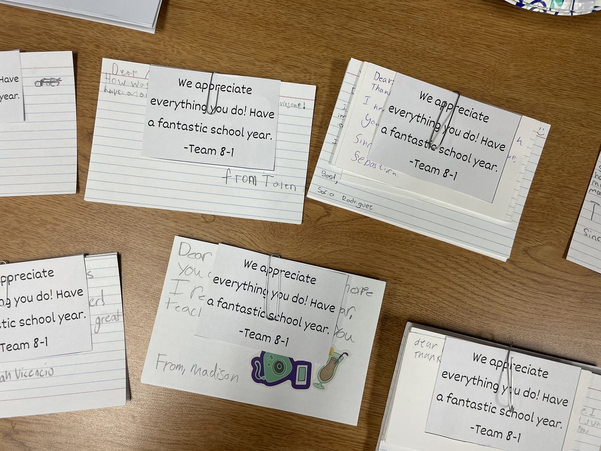 Making sure to send gratitude and positivity to our wonderful student services staff!
