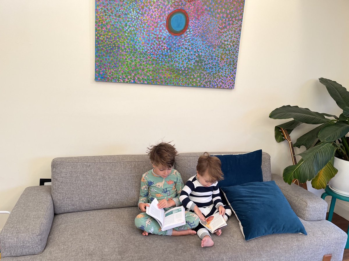 lisahlake's tweet image. Mr 4 is diving into your latest work! Congratulations ⁦@Zoe_Sadokierski⁩ ⁦@dieterhochuli⁩ on  A Guide to the Creatures in your Neighbourhood