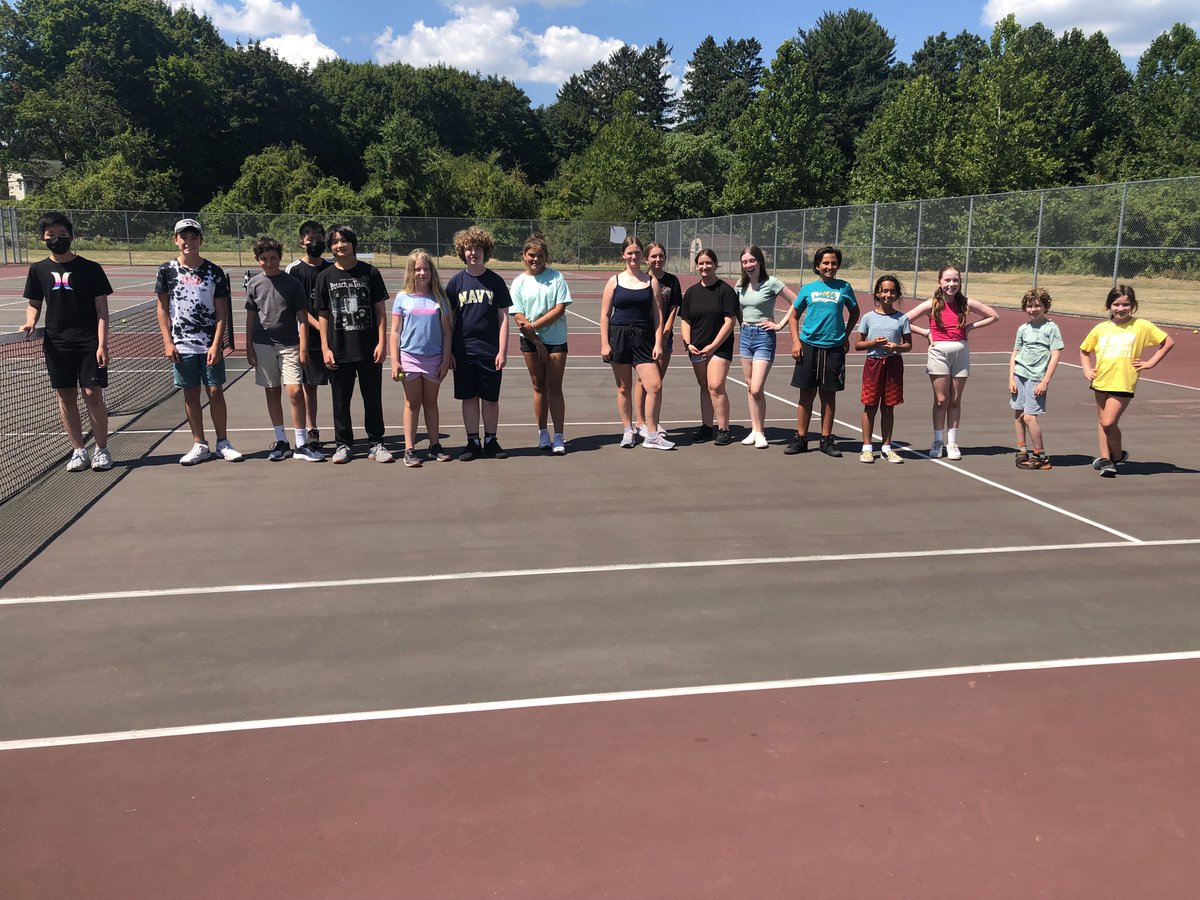 CoachOriani's tweet photo. This past week the Beacon Rec dept. put on their annual tennis camp. I was lucky enough to coach with @CoachModica. We are having a great time with all the athletes. A big thank you to the HS players who are helping with the younger players and teach them the love of the sport. https://t.co/cIDiAXPeqv