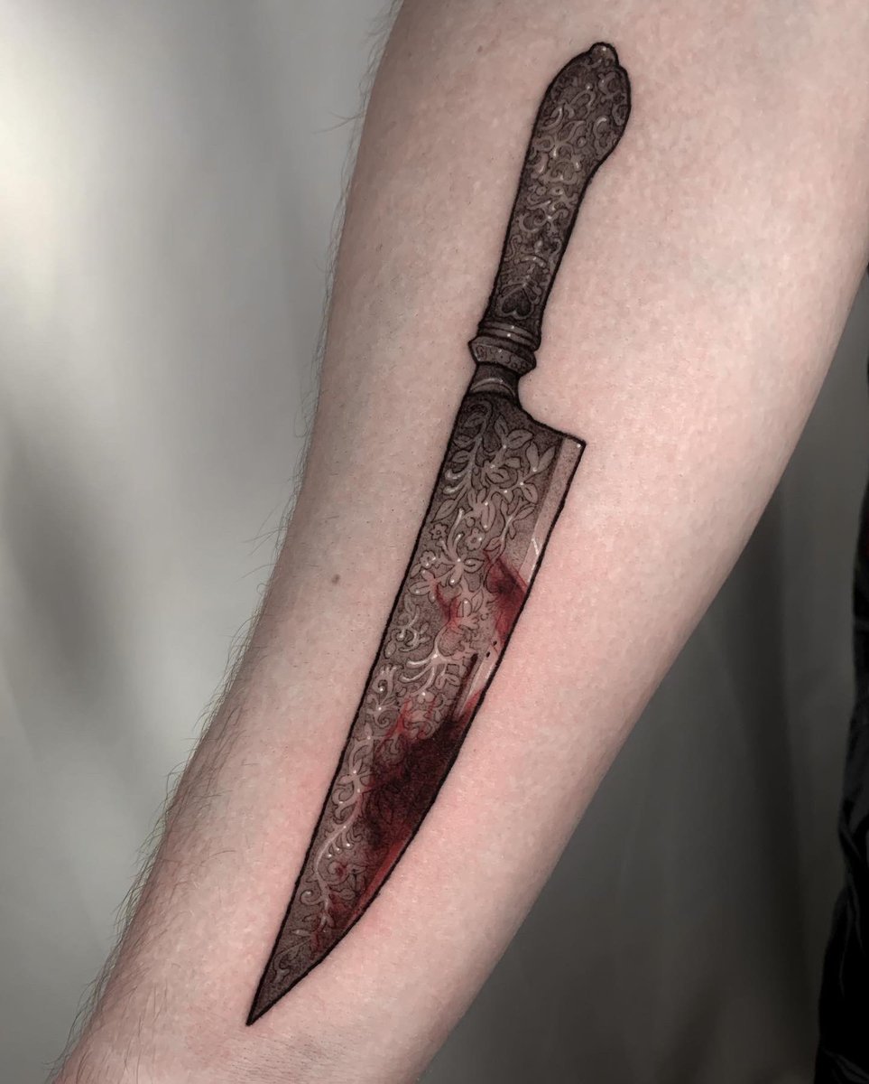 Vorpal blade today for my client's first tattoo 👌🏻, image size:963x1200