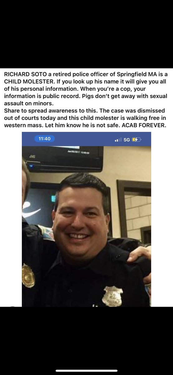 cupofspiiit's tweet photo. #springfieldmass my 5 year old niece was abused by this piece of shit and she was never given justice. For several months he’s been walking free and harassing my family. Serve internet justice if you will 🔗 https://t.co/BcGWtzUZnW