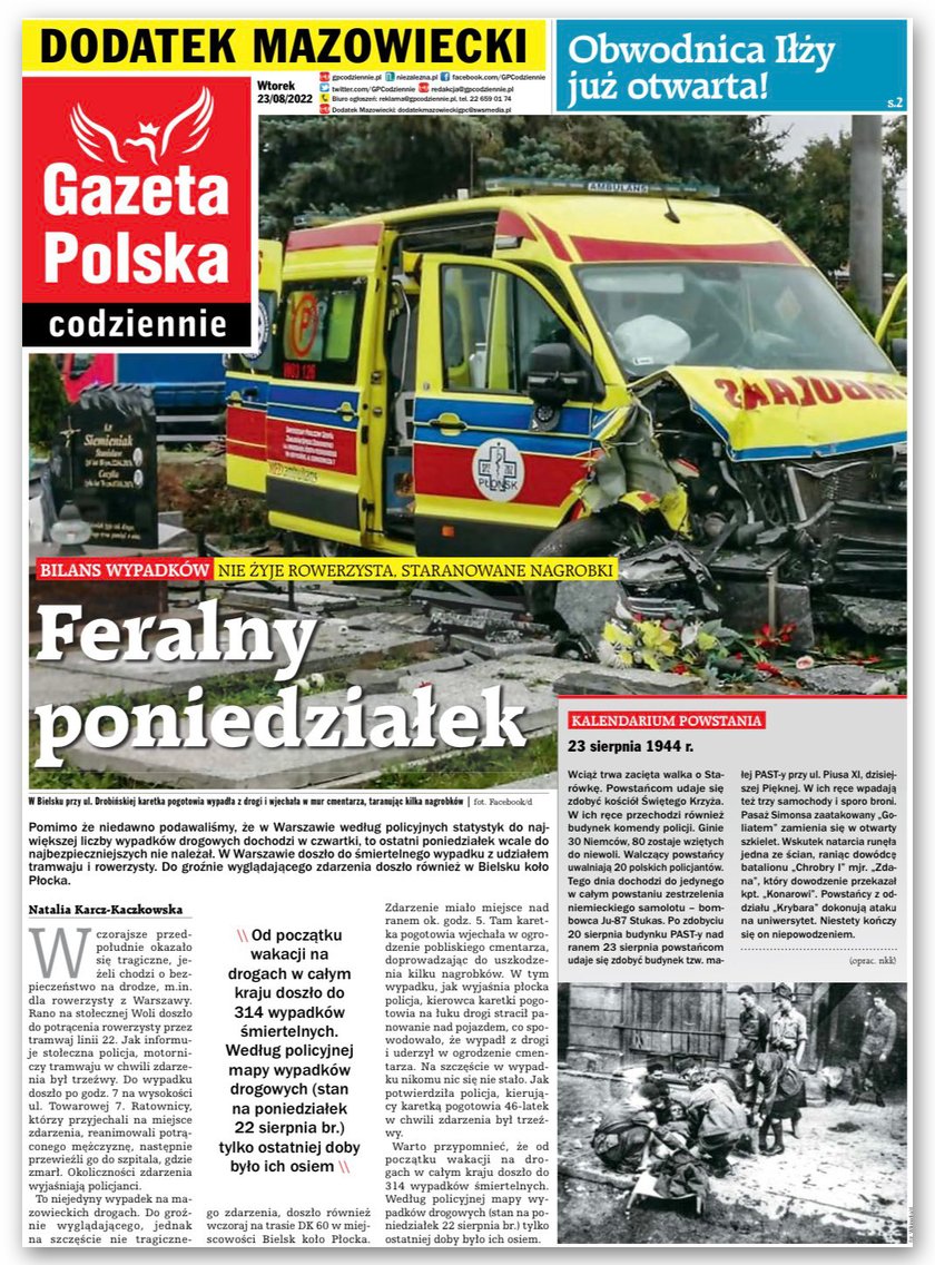 jacekbea's tweet photo. Dla 😍prenumeratorów e-wydania 🗞️@GPCodziennie nowe wtorkowe wydanie #GPC z dodatkami regionalnymi https://t.co/YphsIjmPMU
#CodziennaExtra
👉https://t.co/bT31BUIdN0👈
https://t.co/5M5ltrb96Y https://t.co/OPDYjH3Nl9