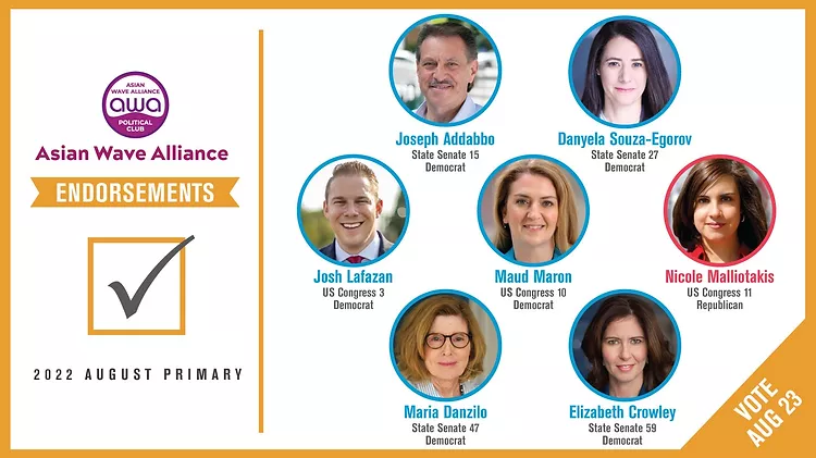 Head to the polls tomorrow 8/23 and vote for our endorsed candidates. Find your poll site. Vote 6am-9pm. findmypollsite.vote.nyc. 

<a href="/SenJoeAddabbo/">SenatorJoeAddabbo</a> <a href="/Danyela4NY/">Danyela for NY 伊秀丹</a> <a href="/JoshLafazan/">Josh Lafazan</a> <a href="/MaudMaron/">Maud Maron</a> <a href="/NMalliotakis/">Nicole Malliotakis</a> <a href="/Maria4Dist6/">Maria Danzilo</a> <a href="/ElizCrowleyNYC/">Elizabeth Crowley</a>
