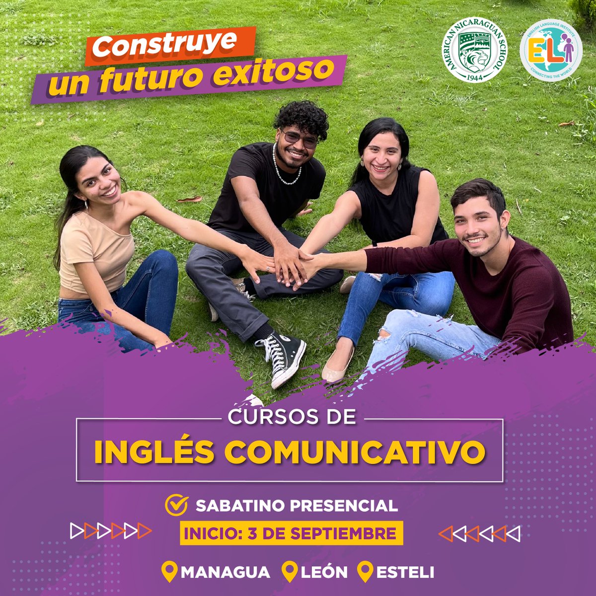 eli_ans's tweet photo. Impulsa tu crecimiento profesional y laboral aprendiendo inglés. A través de nuestra metodología podrás desarrollar tus habilidades en el idioma y comunicarte en inglés ante cualquier situación o  contexto. ¡Empieza ya mismo! 🎯🔝🤩  

📞 Contáctanos: 8678 6616 https://t.co/HgKteHJ1Pt
